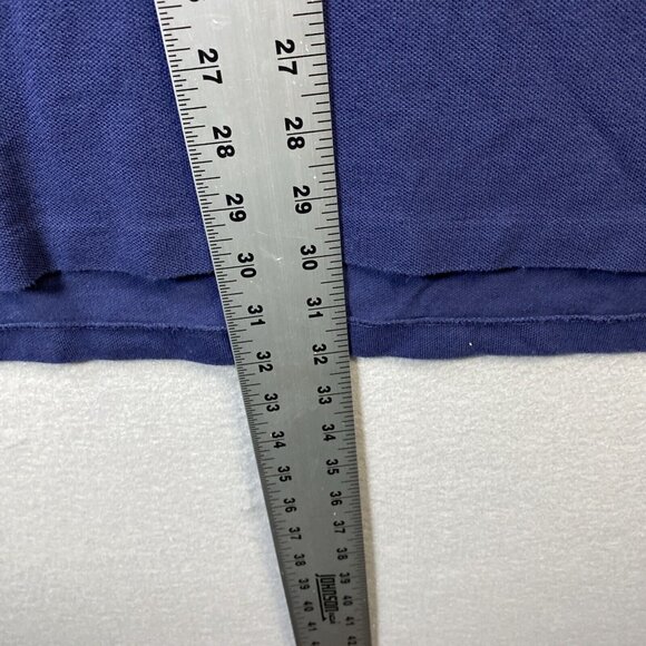 Ralph Lauren Polo Shirt Mens XLT Tall Blue Big White Pony Logo #3 Rugby Classy - Picture 5 of 11